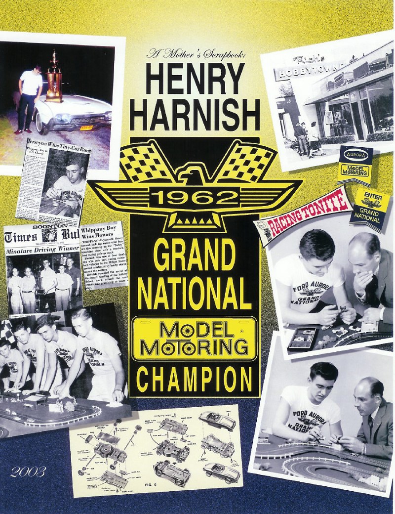 Henry Harnish - A Mother's Scrapbook. Scrapbook cover courtesy Bob C. Hardin www.slotcarthrillart.com